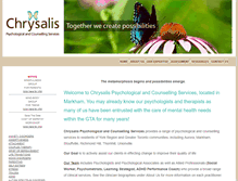 Tablet Screenshot of chrysalispsychologists.ca